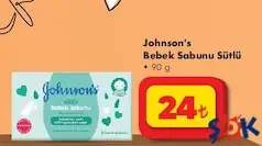 JOHNSON'S BEBEK SABUNU SÜTLÜ 90 G